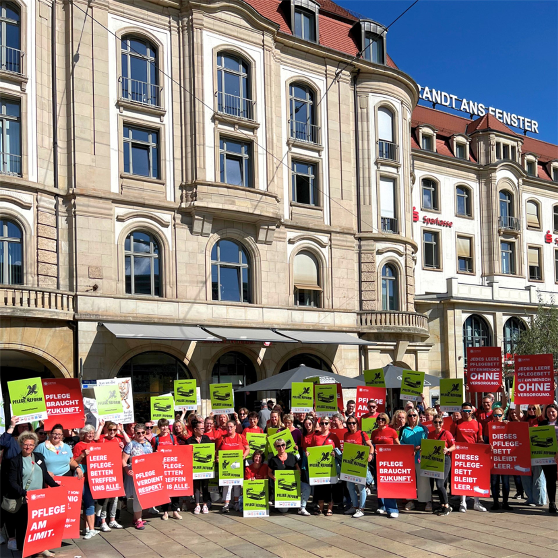 Gemeinsam laut für die Pflege
